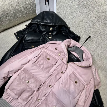 chanel ピンク パファーコート