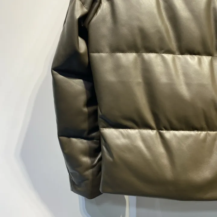 ルイヴィトン 秋冬レザー ダウンコート