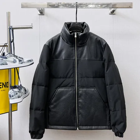 ルイヴィトン ダウンジャケット キルティングレザー