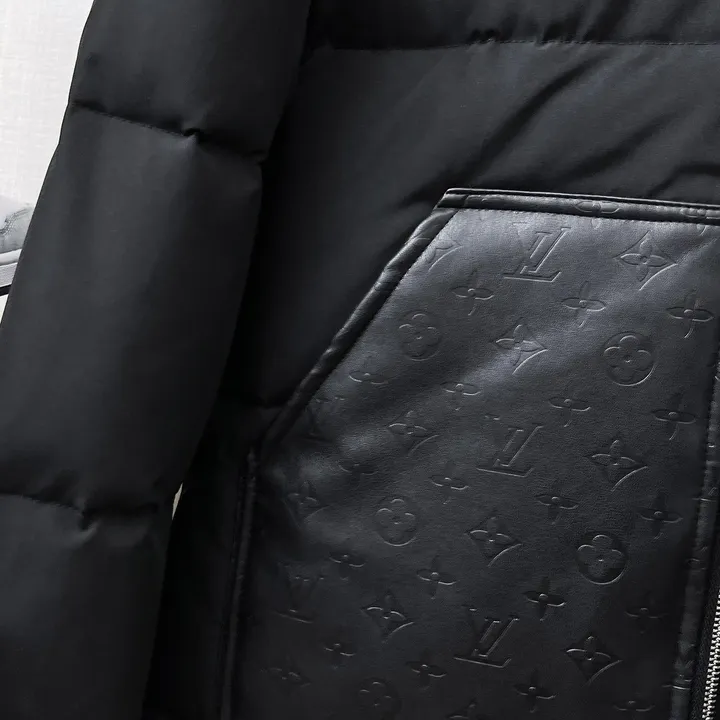 ルイヴィトン ダウンジャケット キルティングレザー