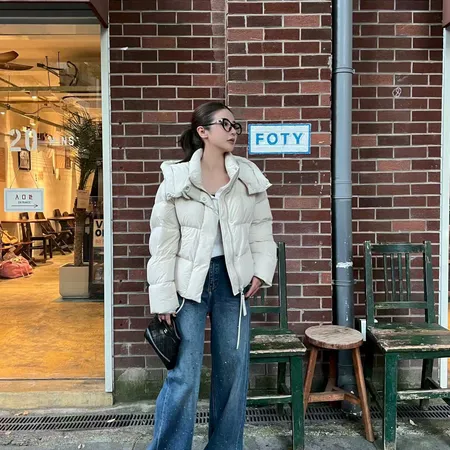 ロエベ アナグラム ダウンジャケット