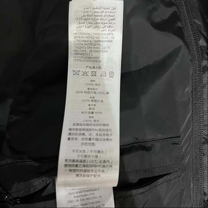 GUCCI 大きいサイズ ダウンジャケット