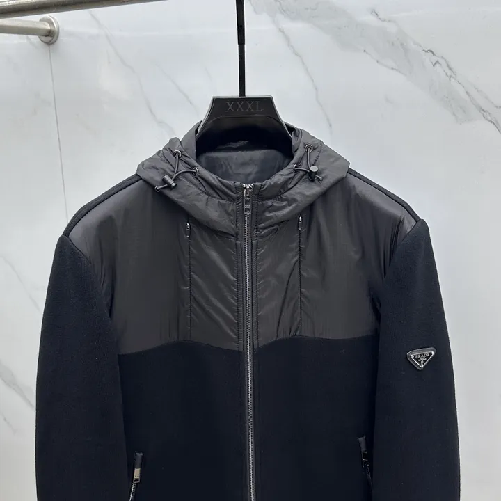 PRADA ニット切替 ダウン