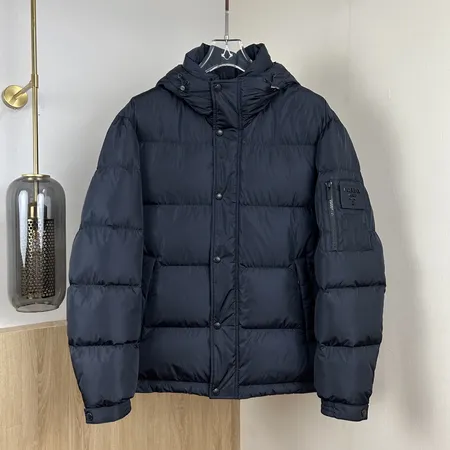 PRADA Re-Nylon フード付 ダウンジャケット