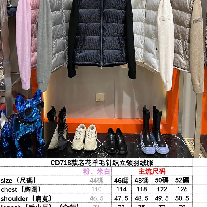 ディオール ダウンジャケット ホワイト 白