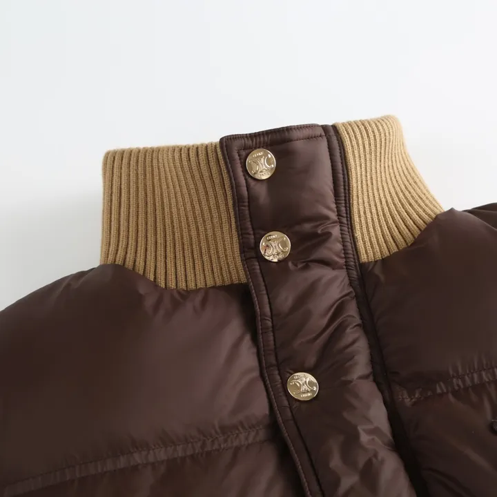 セリーヌ パファージャケット ブラウン系