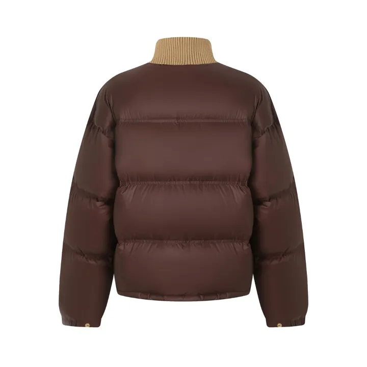 セリーヌ ウールハイカラー ダウンジャケット