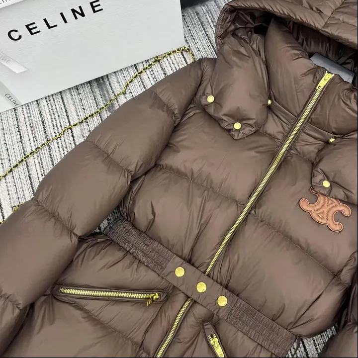 CELINE レディース ベルト付きダウン