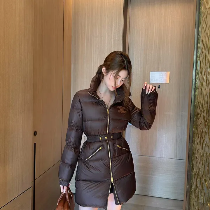 CELINE ダウンジャケット ブラウン