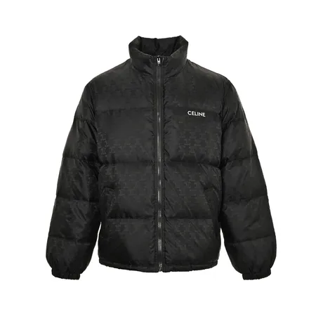 CELINE 総柄ロゴ ダウンジャケット