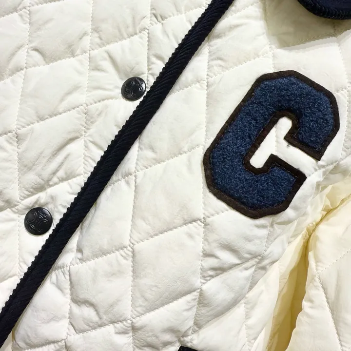 CELINE ホワイト中綿コート