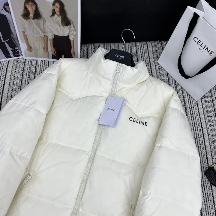 CELINE 白 ダウンジャケット