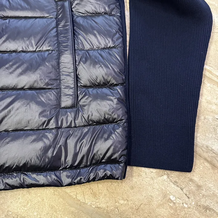 モンクレール ニット切り替え ブルー