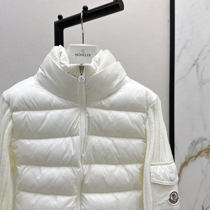 MONCLER ニット切り替え ダウンジャケット