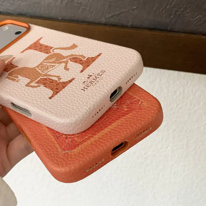 hermes iphone17 pro maxケース オレンジ ホワイト