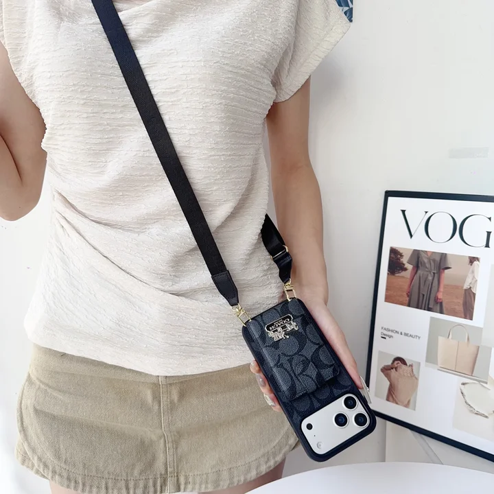コーチ iphone17ケース ショルダー ストラップ付き