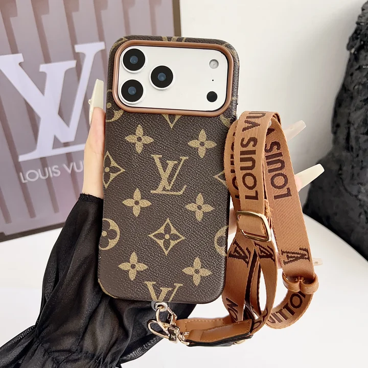 ルイヴィトンiphone17promaxケース ネックストラップ