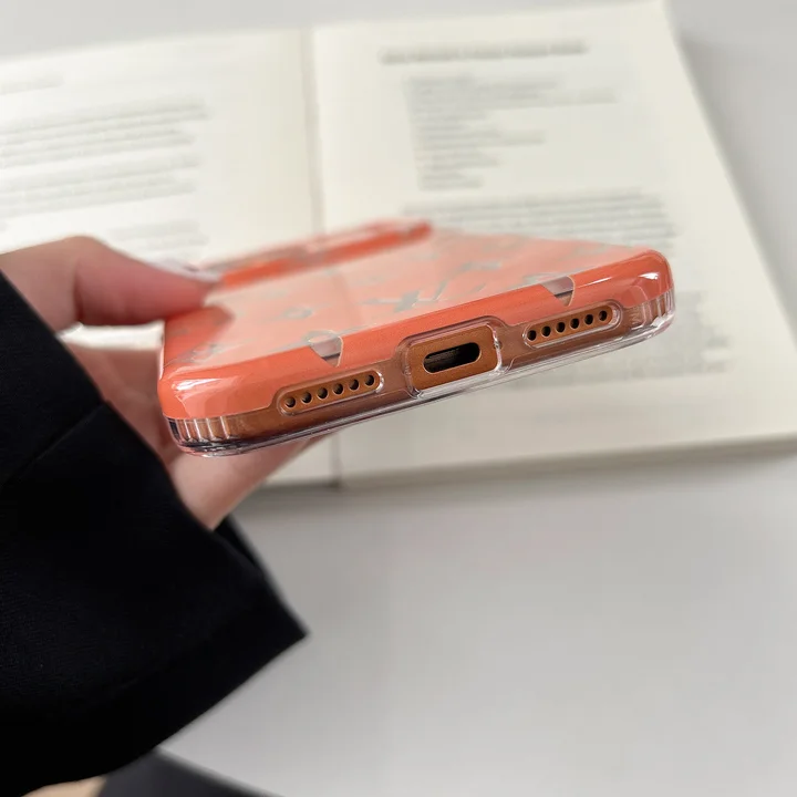 ルイヴィトン iphone17promax ケース オレンジ