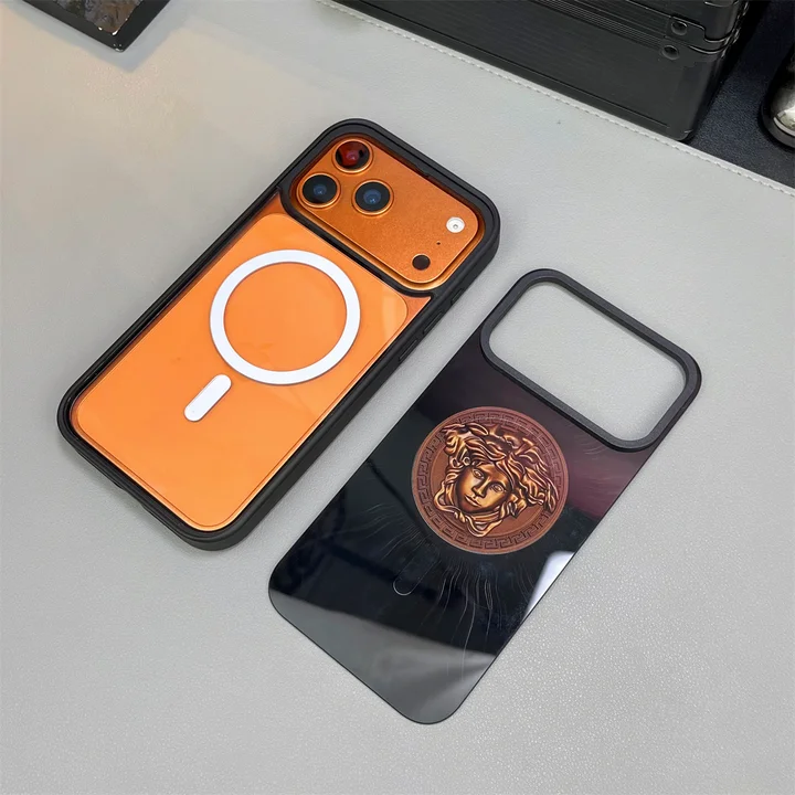 ヴェルサーチiphone17airケース 背面ガラス