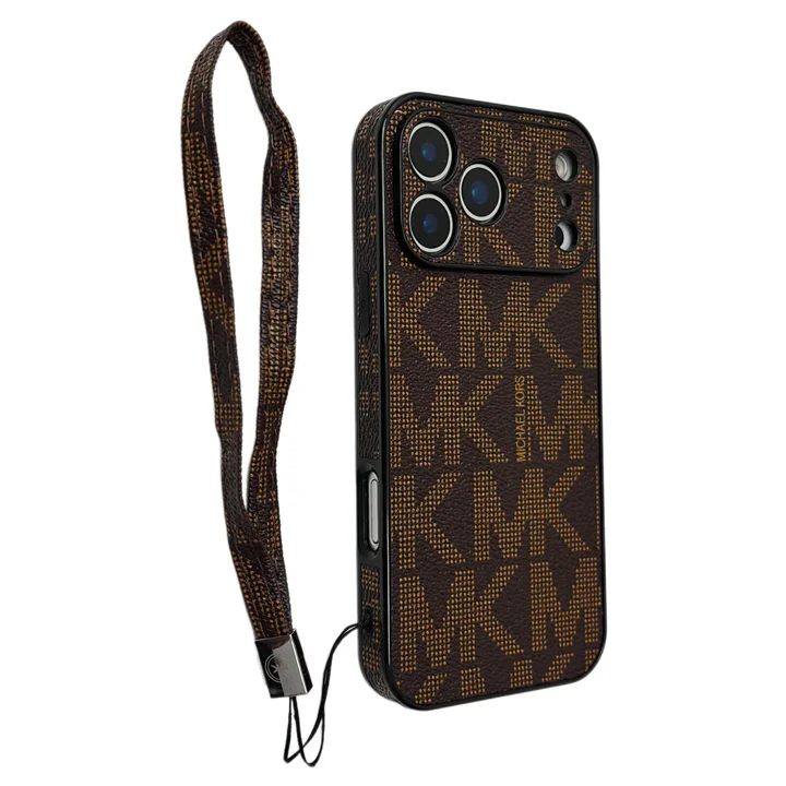 MICHAEL KORS iphone17 pro maxケース ショートストラップ付き