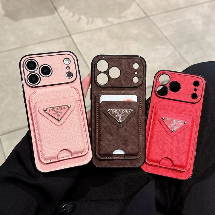 prada iphone17 proケース 十字纹レザー