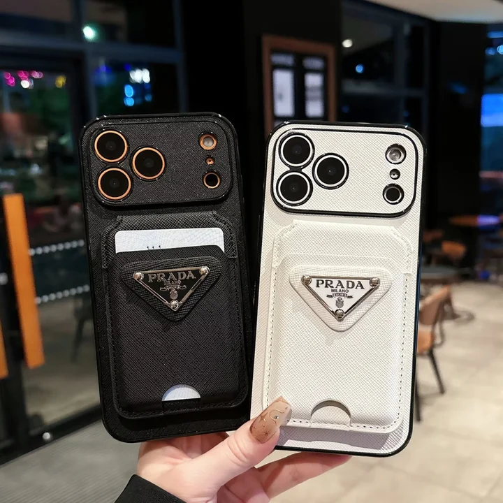 prada iphone17 proケース 十字纹レザー