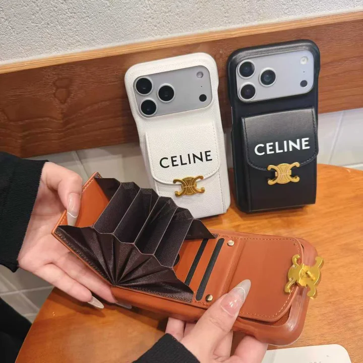 celine iphone17ケース 背面 収納