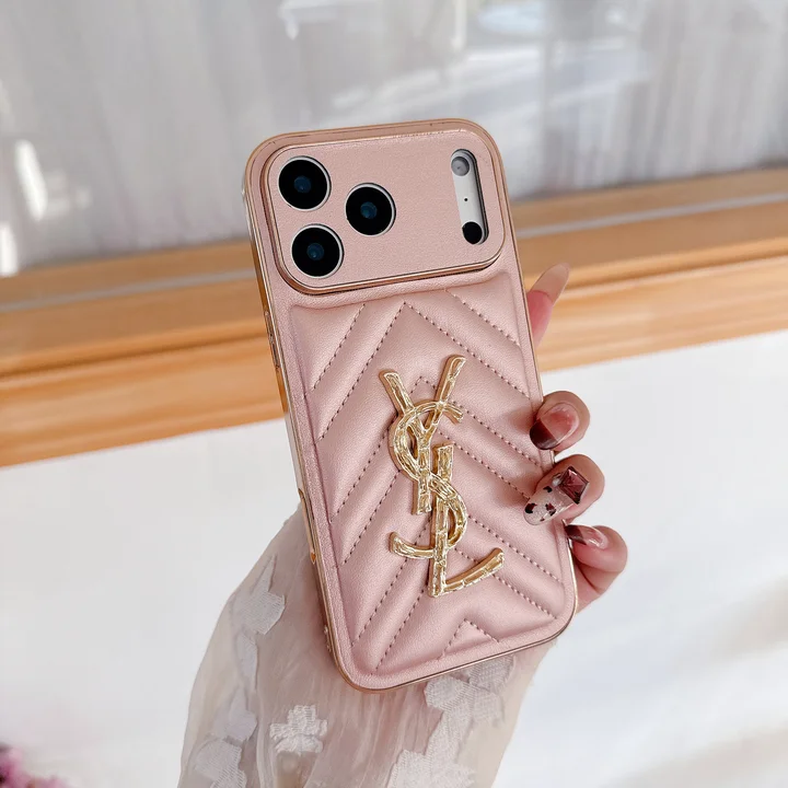 YSL メタルロゴ iphone17ケース