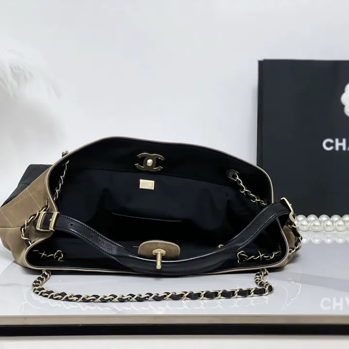シャネルハンドバッグ バイカラー
