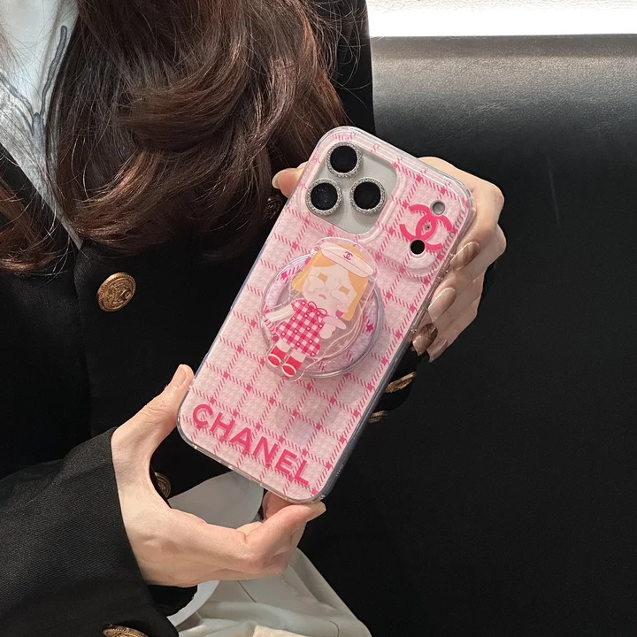 シャネル チェック柄 iphone17 proカバー