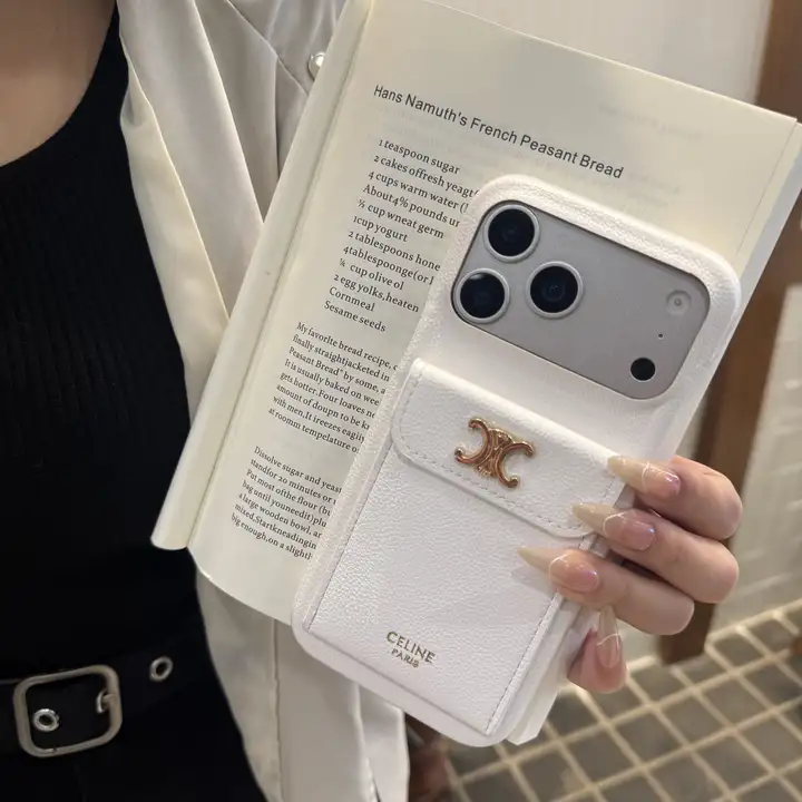 Celine iphone17 17pro 携帯ケース トリオンフ キャンバス カード入れ 薄型 耐衝撃 ブランド 通販