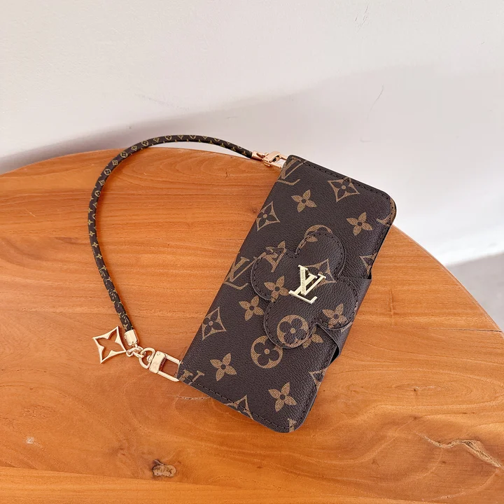 ルイヴィトン iphone17 17 pro max ケース 手帳型 手提げ ストラップ付き ミニバッグ 女性向け iphone16 16pro 携帯ケース 折りたたみ 手帳 小銭入れ モノグラム レザー