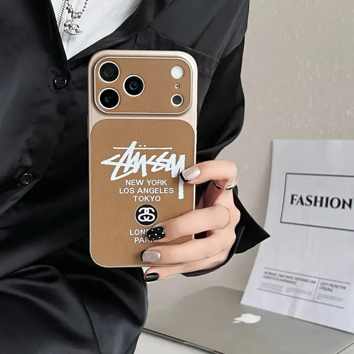 ステューシー iphone17promax携帯ケース 指紋防止