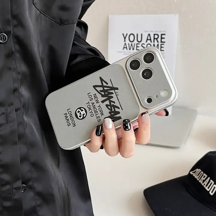 ステューシー iphone17promax携帯ケース 指紋防止