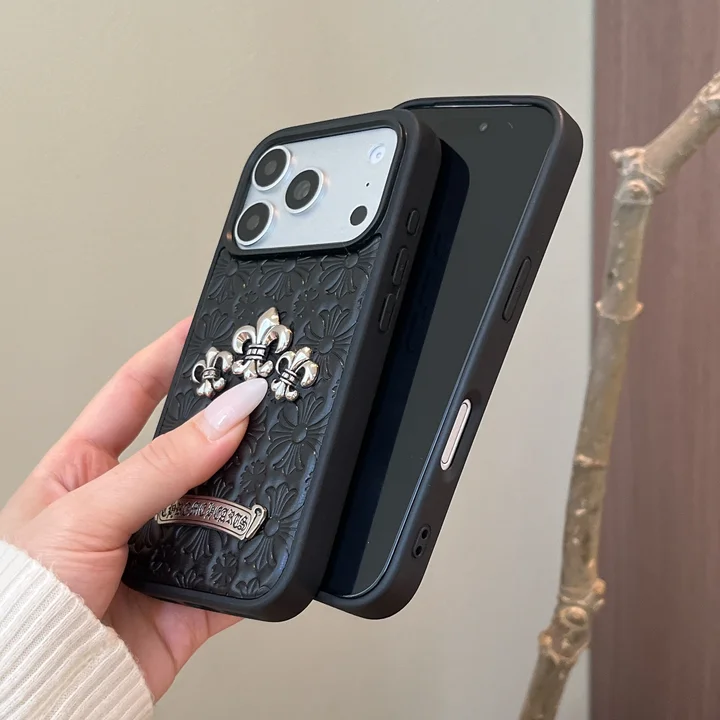 chrome hearts iphone17 pro maxケース 型押し