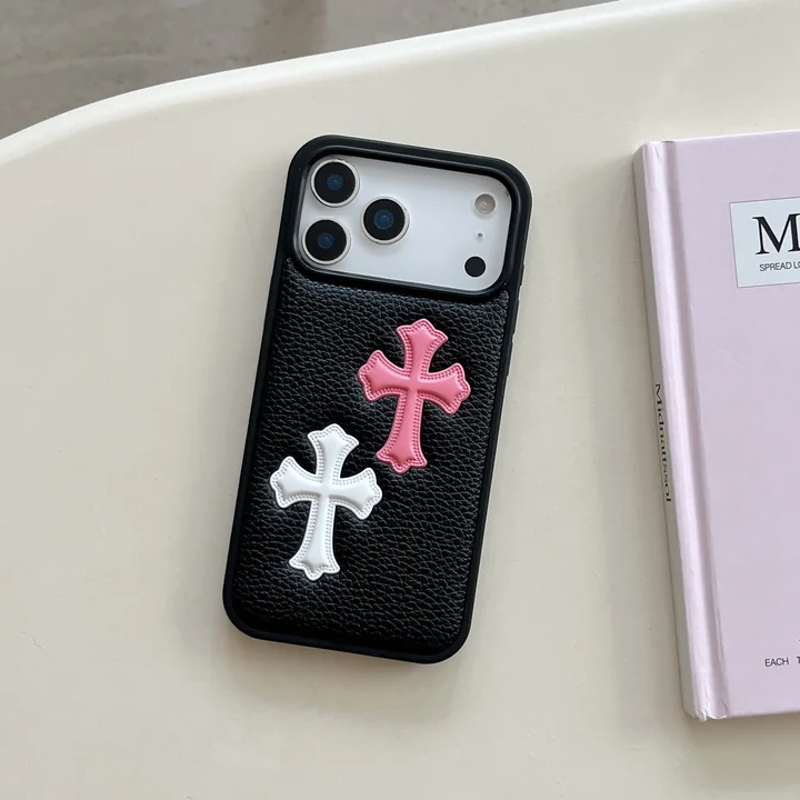 chrome hearts風 iphone17 pro携帯ケース 男女兼用