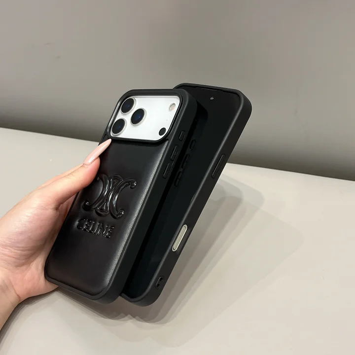 celine iphone17ケース 黒 白