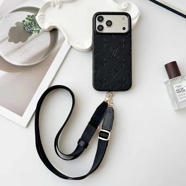 ルイヴィトン iphone17 pro maxケース 幅広 太め ストラップ付き