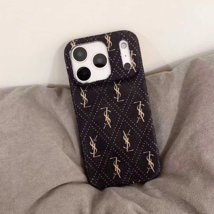 YSL ロゴ iphone17 pro maxスマホケース お 揃い