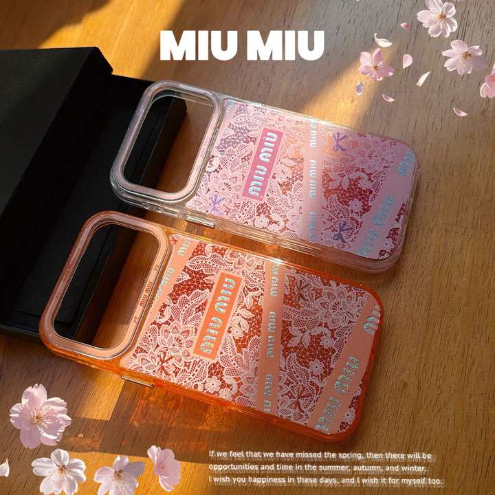 miumiu iphone17 proケース 綺麗 傷防止