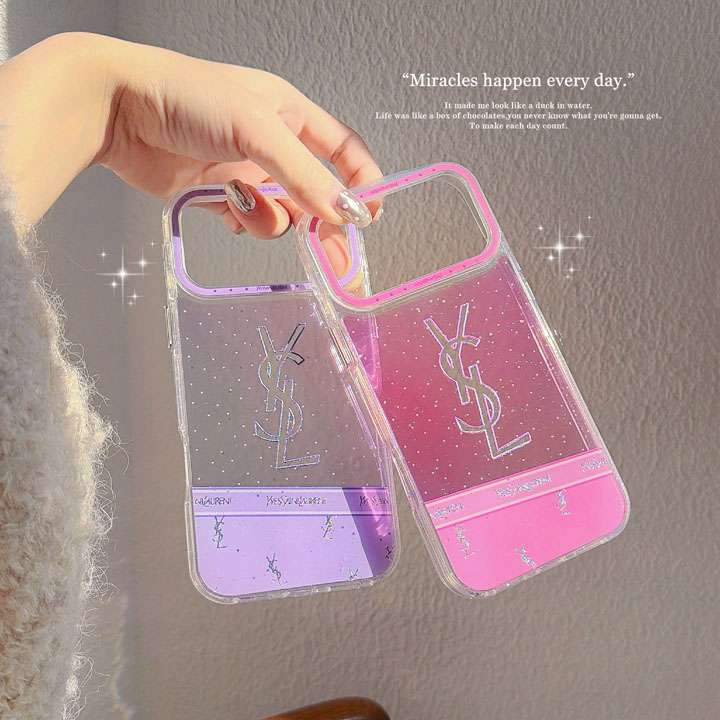 イヴサンローラン iphone17 proグリッターケース