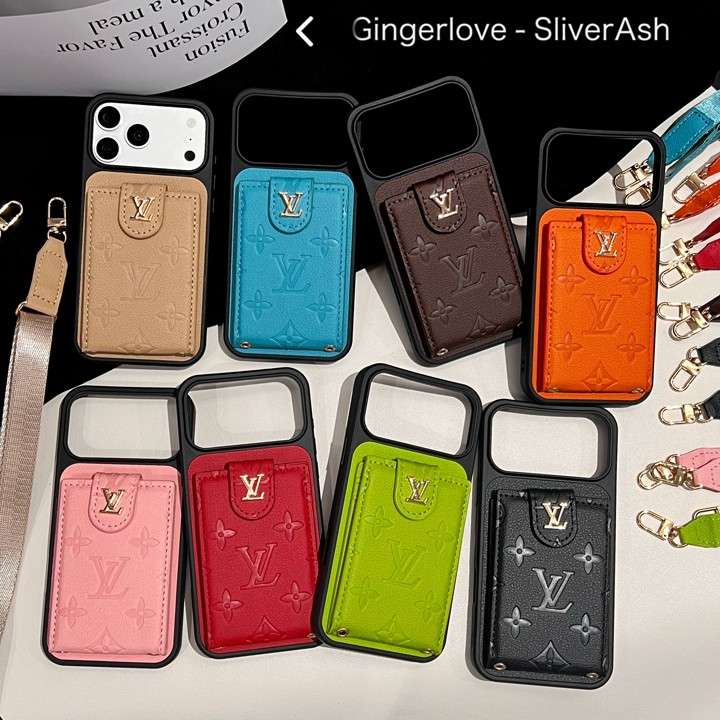 ルイヴィトンiphone17proケース落下防止 ストラップ付き