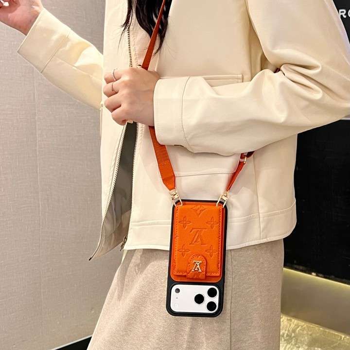 ルイヴィトンiphone17proケース落下防止 ストラップ付き