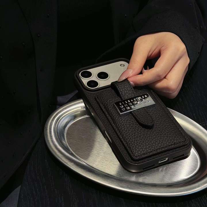 メゾン マルジェラ iphone17promaxケース 本革 レザー