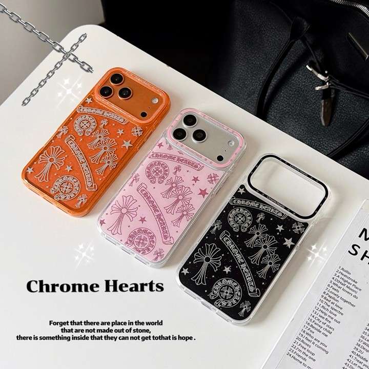 クロームハーツiphone17グリッター 携帯ケース