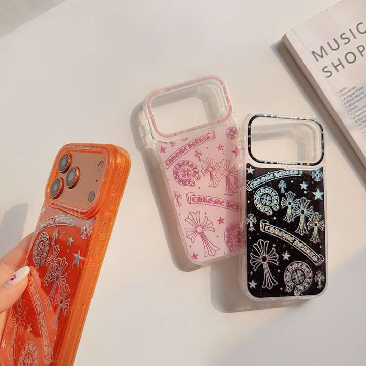 クロームハーツiphone17グリッター 携帯ケース