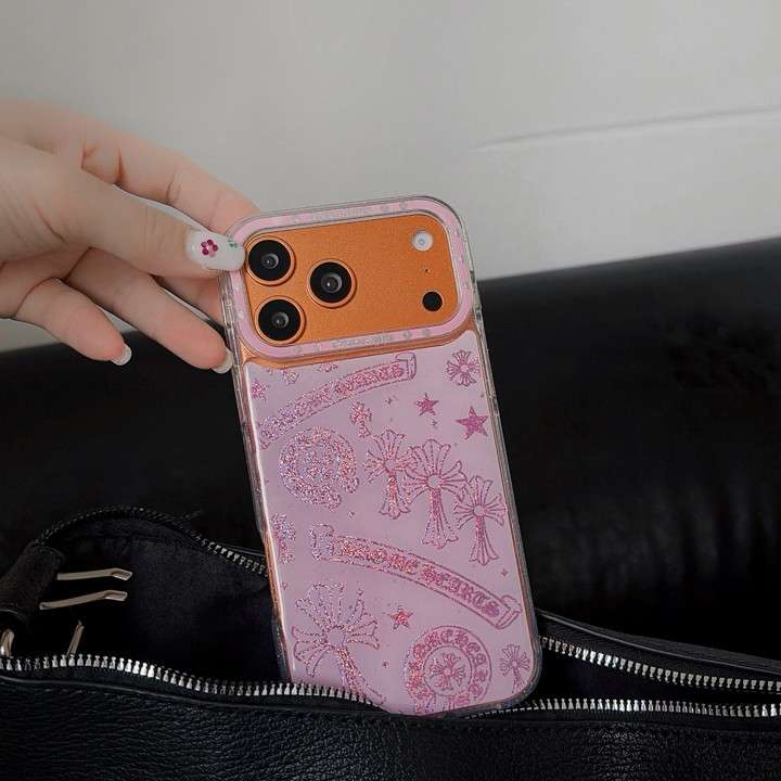 クロームハーツiphone17グリッター 携帯ケース