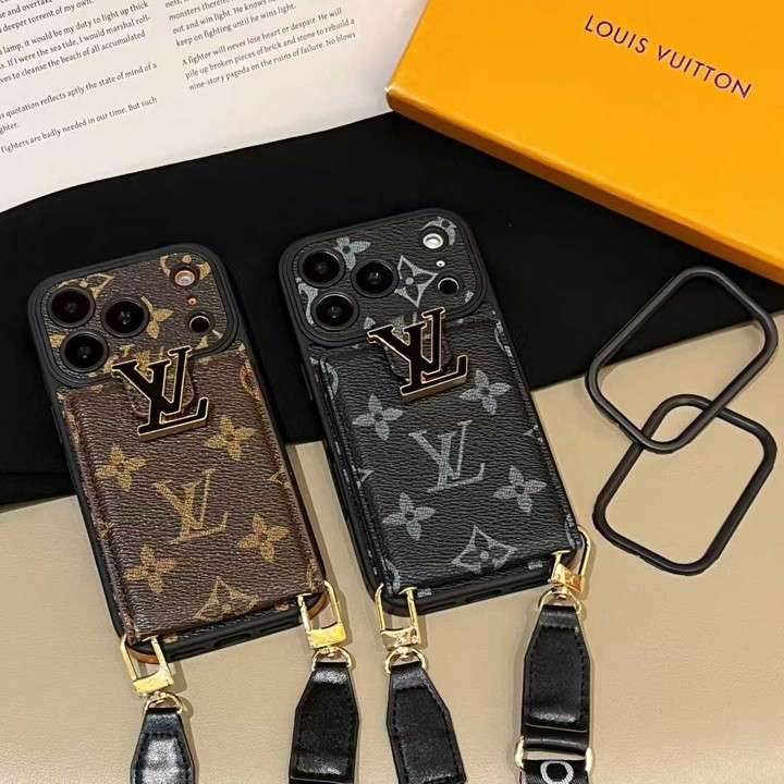 ルイヴィトン iphone17 proケース長いストラップ付き 