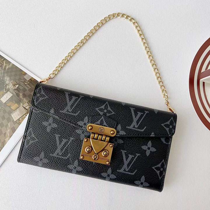 ヴィトン iphone17 pro手帳ケース 落下防止チェーン付き