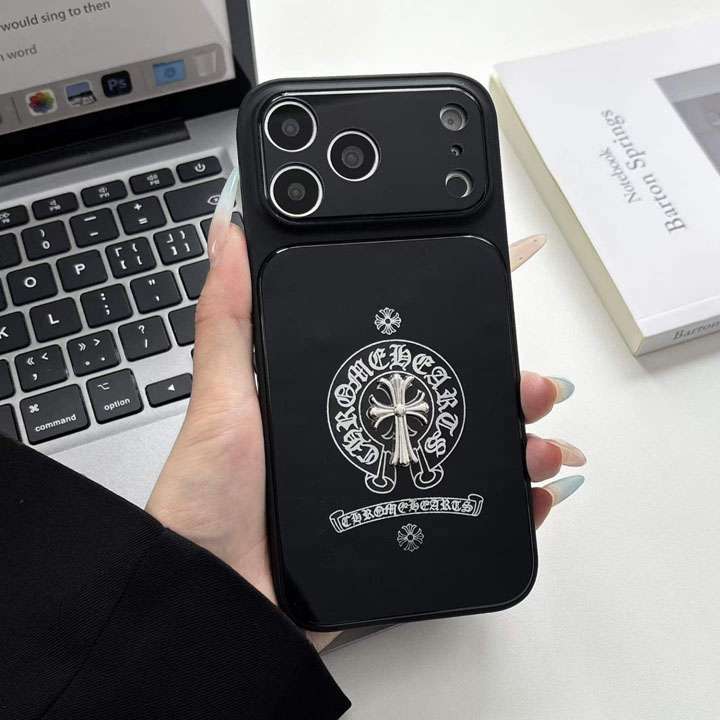 クロームハーツ ピンク iphone17ケース レンズ保護